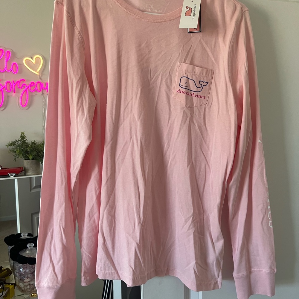 Vineyard Vines Pink Long Sleeve Shirt